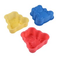 ユーロキッチン シリコンモールドミニ テディーベア 3点セット LEXCAK41701ST