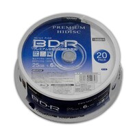 磁気研究所 10個セット BDR 1回録画 6倍速 25GB 20枚 スピンドルケース HDVBR25RP20SPX10