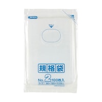 ジャパックス 【10セット】 LD 規格袋 02号 0.030mm厚 100枚 透明 K02X10