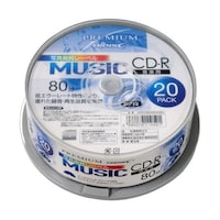 磁気研究所 10個セット PREMIUM CDR 音楽用 80分 「写真画質レーベル」 ワイドエリア ホワイトプリ HDSCR80GMP20SNX10