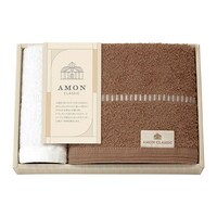 アズワン 【5枚セット】 やわらかコットンタオル枚セット フェイスタオル(約340×750mm)・タオルハン 22557816X5