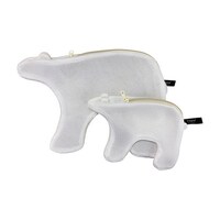 アズワン ランドリーネット シロクマ親子セット ランドリーネットM(26×41×1cm)・ランドリーネットS(1 K50216438