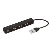 ナカバヤシ 【3セット】 4ポートUSB2.0ハブ ブラック UH2354BKX3