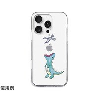 アズワン エイカン ソフトクリアケース for iPhone 16 Pro はらぺこザウルス グリーン AK26993i16PR