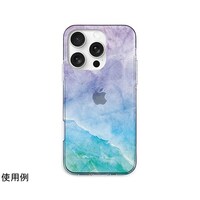 アズワン エイカン ソフトクリアケース for iPhone 16 Pro マーベラスマーブル ブルー AK27034i16PR
