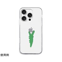 アズワン エイカン ソフトクリアケース for iPhone 16 Pro モグモグ ワニ AK27009i16PR
