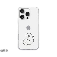 アズワン エイカン ソフトクリアケース for iPhone 16 Pro 猫ちゃんはリラックス中 AK27020i16PR