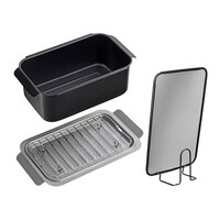 アズワン IH対応角型揚げ鍋2点セット 角型揚げ鍋(24.5×14×9cm・1.9L)・オイルスクリーン(24×15×5.1c B1129574