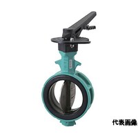 トモエバルブ K バタ弁【本体/FCD・弁体/SCS14・シート/NBR・レバー式】 700G1TSCS_100A