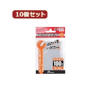 アズワン 10個セット レギュラーサイズカード用トレカプロテクト ジャストタイプ(クリア)ANSTC004 ANSTC004X10