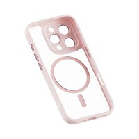 アズワン ミアック レンズガード一体型MagSafe対応クリアケース for iPhone 16 Pro Max ピンク MA27199i16PM