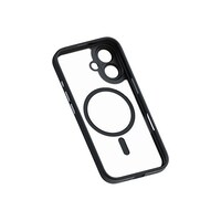 アズワン ミアック レンズガード一体型MagSafe対応クリアケース for iPhone 16 ブラック MA27192i16