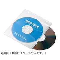 サンワサプライ 【50枚入×5セット】 ブルーレイディスク対応不織布ケース(リング穴付き・ホワイト) FCDFRBD50WX5