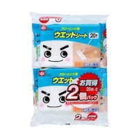 レック 【10セット】 ウエットシートフローリング用 20枚×2個パック SS249X10