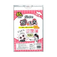 ジャパックス 【10セット】 消臭袋策消しましゅー45L10枚 半透明 STK45X10