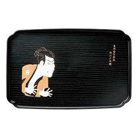 アズワン 【5セット】 和風カフェトレー 奴江戸兵衛(19.3×29.7×2cm・ABS樹脂)日本製 4120074X5