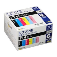 ワールドビジネスサプライ Luna Life エプソン用 ITH6CL 互換インクカートリッジ 6本セット LNEPITH/6P