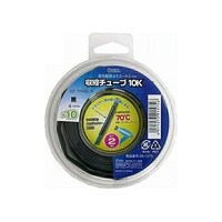 オーム電機 【5本セット】 収縮チューブ φ10mm ブラック 2m 091575 DZTR100KX5