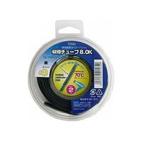 オーム電機 【5本セット】 収縮チューブ φ8mm ブラック 2m 091574 DZTR80KX5