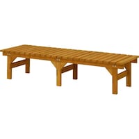 タカショー 木製縁台,木製ベンチ,屋外用縁台,ガーデンベンチ,木製踏み台 ナチュラル 1800x580