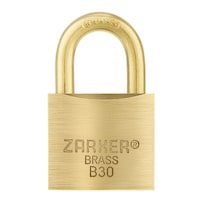 ZARKER 真鍮製 防錆南京錠 プッシュロック キー式 ツル径5.0mm