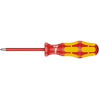 Wera 1000V絶縁 ポジドライブドライバー PZ1 軸長80mm クラフトフォームハンドル