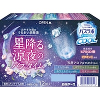 白元アース HERSバスラボクール 星降る涼夜のバスタイム 12錠 入浴剤 1ケース(12錠×16入)