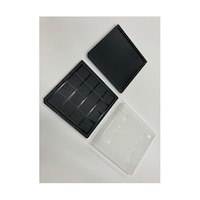 アズワン ABS静電気防止チップトレイ 4インチ 20.1mm×20.1mm×1.14mm 16枠 搬送用