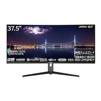 JAPANNEXT 液晶ディスプレイ 37.5型 3840×1600 HDMI×1、DP×1、USBTypeC×1 ブラック JNIPSC375UWQHDPRHC65W
