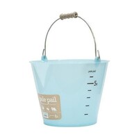 リス バケツ 8L ペールペール スケルトン 目盛付き スカイブルー