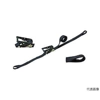東レインターナショナル ベルトラッシング(ラチェットバックル式)ベルタイト JIS認証品 黒 両端アイ形
