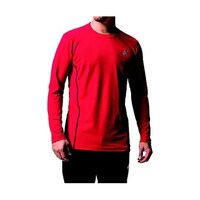 アシックスジャパン 長袖シャツ ウィンジョブ ロングスリーブクールトップ クラシックレッド×ダークグレー