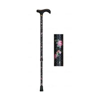 瀬川商店 アルミ製花柄伸縮杖