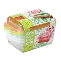 サンコープラスチック エブリーパック長方型エア弁付き No.2 カラフル 3P ※5個以上から注文可能(販売価格は1個単位の価格)