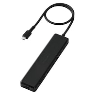 エレコム TypeC ドッキングステーション 磁石付き USBA×2 HDMI×1 USBC×3 SD+microSDカードスロット ブラック DSTN080BPBK