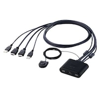 エレコム パソコン切替器 HDMI対応 KVMKHUSN2