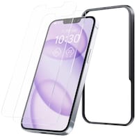 エレコム iPhone 17e iPhone 16e ガラスフィルム高透明2枚入 置くだけ貼り PMWA26SFLGG2