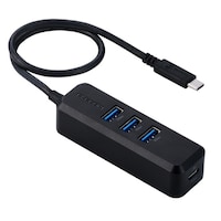 エレコム USBHUB USBC USB5Gbps セルフパワー,バスパワー共用 USBA×3 USBC×1 マグネット ブラック U3HCT040PBK