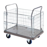 サンワサプライ かご付き台車 CARTFA13GY 1個【メーカー直送/軒先渡し】