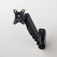 サンワサプライ 壁掛け式モニターアーム(2関節アーム) CRLAW118BK 1個【メーカー直送/軒先渡し】