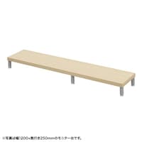 サンワサプライ eモニタ台W1250×D250【受注生産品】 EMRLCM12525LM 1台【メーカー直送/軒先渡し】