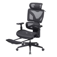 サンワサプライ 収納式フットレスト付きエルゴメッシュチェアSNCNET26BK 1脚【メーカー直送/軒先渡し】