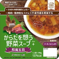 アルファー 【非常食】からだを想う野菜スープ 和風五目190g 5年保存 1セット(10個入)