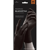 ショーワグローブ ナイスハンド ブラックスタイル 50枚入 M×20 使い捨てニトリル手袋
