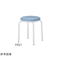 オカムラ 丸スツール ビニールレザー張り