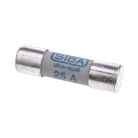 SIBA (シバ) セラミック管ヒューズ 25A 10x38mm 700V ac 1袋(5個入) 5017906/25A