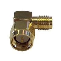 RF Solutions 同軸 変換アダプタ ライトアングル SMA プラグ SMA ジャック ADPSMAMSMAF90