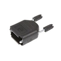 HARTING Dsubコネクタ用バックシェル Dsub シリーズ ストレート 9 極 サーモプラスチック 黒 1箱(10個入) 967009042401