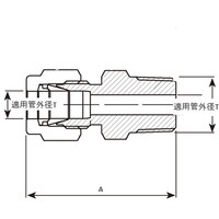 フジキン Fujikin ニューVLok 2圧縮リング喰い込み式 ステンレス鋼製 VUWH10AV 1個