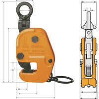 スーパーツール スーパー 横吊クランプ 自在型ロックハンドル式 細目仕様 基本使用荷重1t(RFIDチップ搭載/S・M・A・Я・T管理アプリ対応) GVC1ENRF 1台